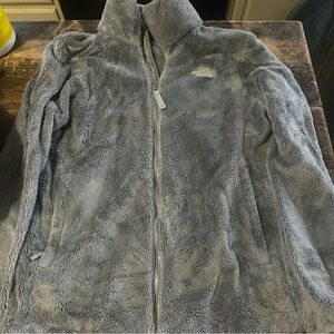 The North Face Osito Gray Fleece Women’s Full Zip Jacket Coat Size Small